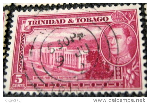 Trinidad And Tobago 1938 General Post Office And Treasury 5c - Used - Trinidad & Tobago (...-1961)