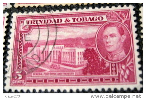 Trinidad And Tobago 1938 General Post Office And Treasury 5c - Used - Trinidad & Tobago (...-1961)