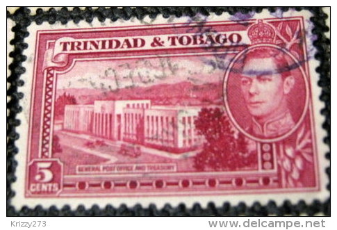 Trinidad And Tobago 1938 General Post Office And Treasury 5c - Used - Trinidad & Tobago (...-1961)