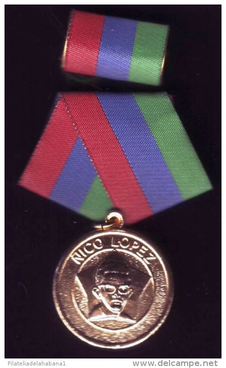 *O77 CUBA MEDAL OF ÑICO LOPEZ - Other & Unclassified