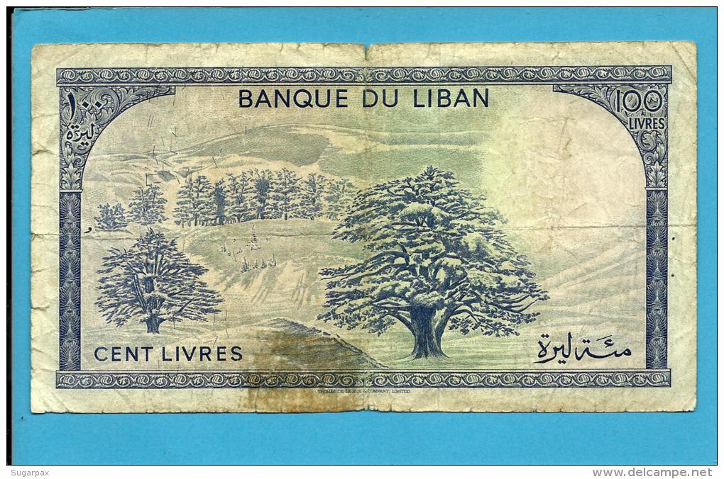 LEBANON - 100 LIVRES - 1967 - P 66.a - 2 Scans - Libanon