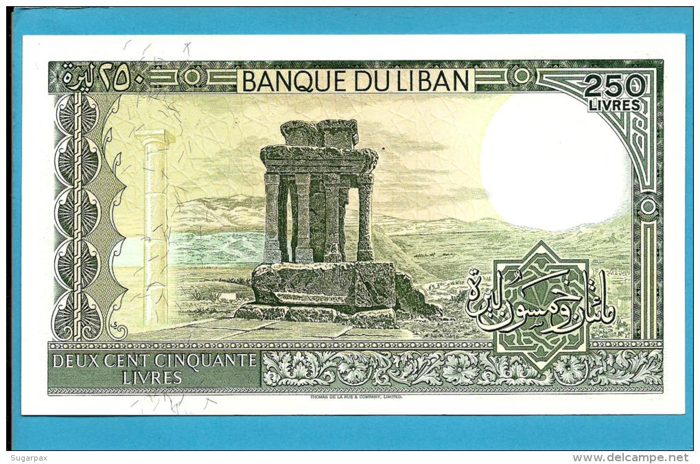 LEBANON - 250 LIVRES - 1988 - P 67.e - UNC. - 2 Scans - Liban