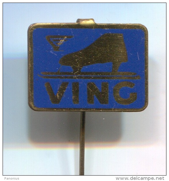 FIGURE SKATING - VING, Vintage Pin  Badge - Patinage Artistique