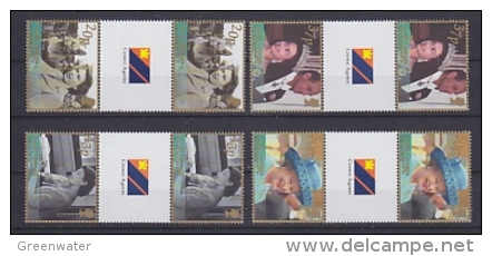 South Georgia 2002 Golden Jubilee 4v Gutter ** Mnh (22140) - Georgias Del Sur (Islas)