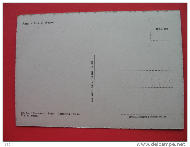 Fano Arco Di Augusto - Fano