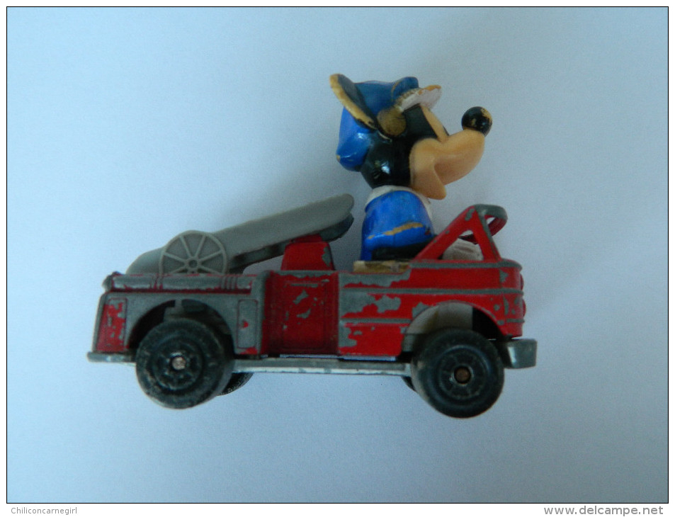 Ancien Camion Métal De Pompiers Avec Mickey - Walt Disney - MATCHBOX - Séries N° 1 - 1979 - LESNEY Prod & Co - Jouets Anciens