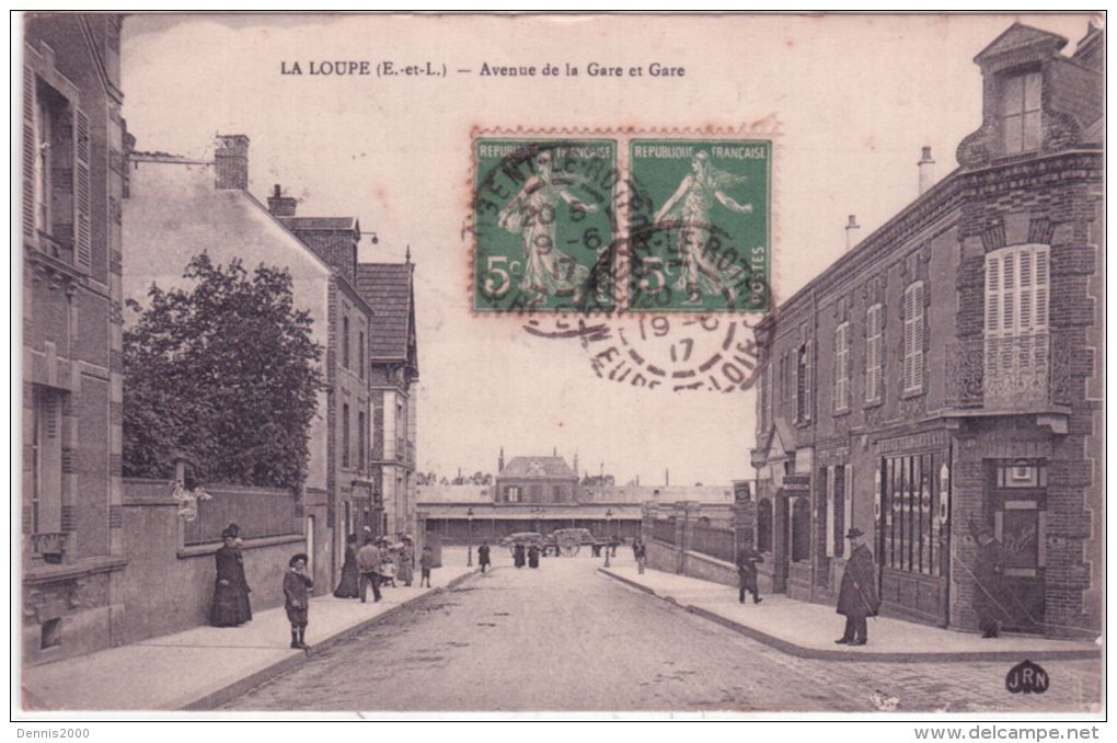 LA LOUPE - Avenue De La Gare Et Gare -ed. J R N - La Loupe