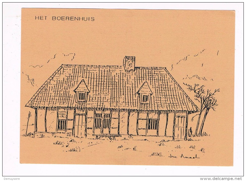 30527 ( 2 Scans ) Luc Ameel Openluchtmuseun Bachten De Kupe Museumdorp Alveringem - Het Boerenhuis - Alveringem