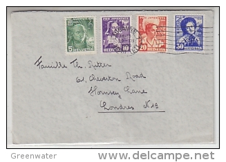 Switzerland 19*36 Pro Juventute 4v On Letter To London Ca Lausanne 29 XII 1936 (22147) - Lettres & Documents