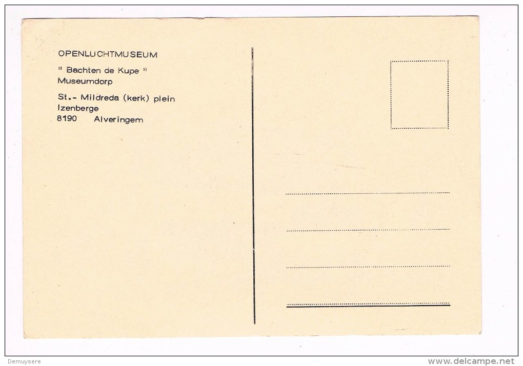 30529 ( 2 Scans ) Luc Ameel Openluchtmuseun Bachten De Kupe Museumdorp Alveringem - - Alveringem