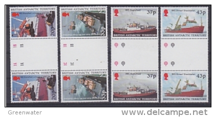 British Antarctic Territory 2000 Survey Ships 4v  Gutter ** Mnh (22151) - Unused Stamps