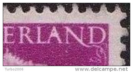 PLAATFOUT Witte Punt In A Van NederlAnd In 1947-48 Koningin Wilhelmina 10 Cent Purper NVPH 478 P ? - Variedades Y Curiosidades