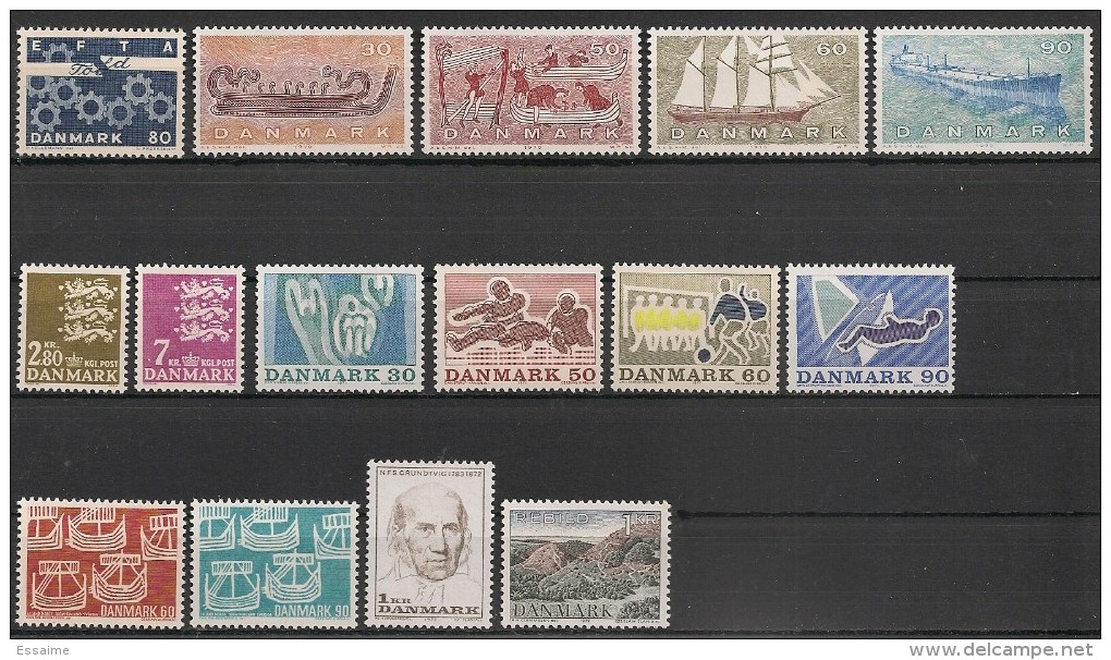 Danemark, Danmark. 30 Timbres Entre 1967 Et 1978. Neufs ** - Nuovi