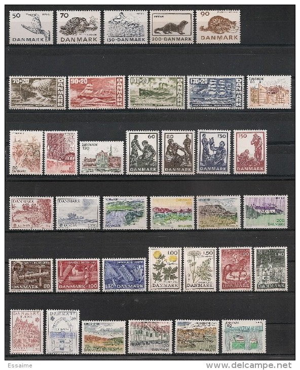 Danemark, Danmark. 36 Timbres Entre 1975 Et 1978. Neufs ** - Ungebraucht