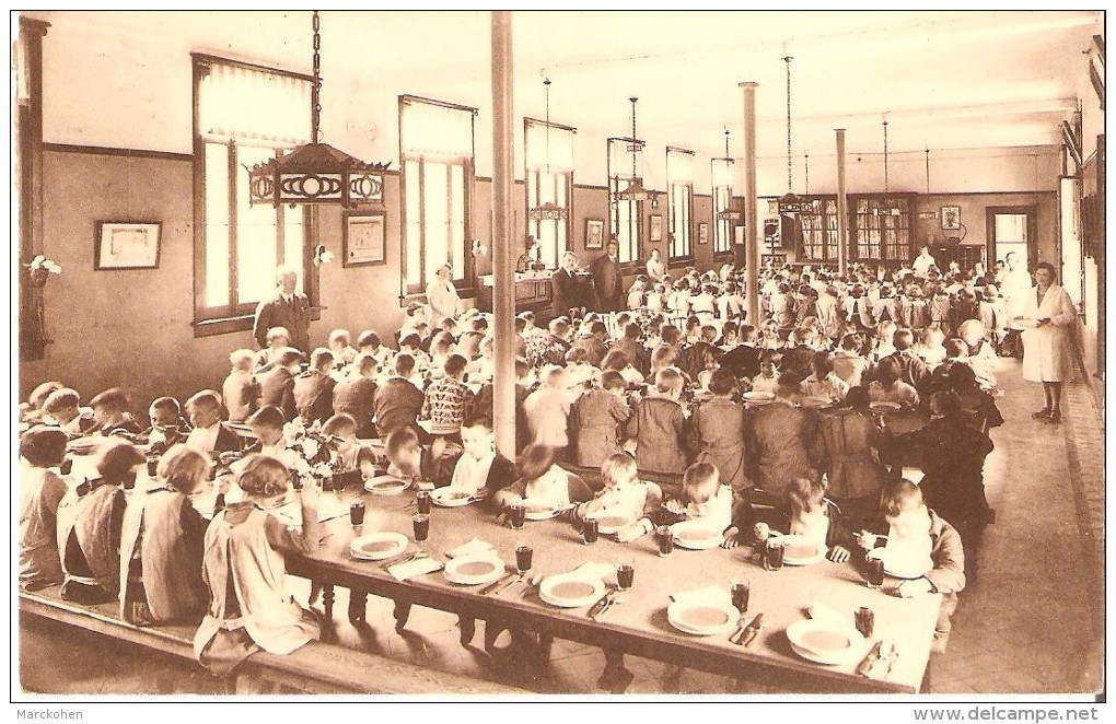 HEIDE - Calmpthout (2920) : Diesterweg´s Schoolkolonie - Eetzaal. Très Belle Animation. CPSM. - Kalmthout