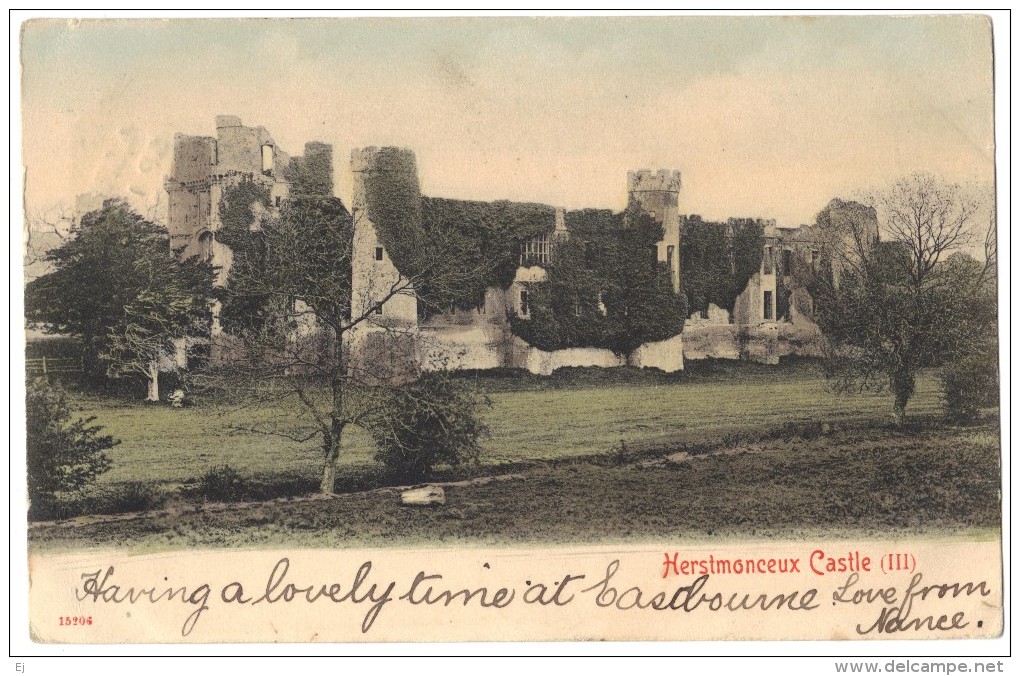 Hurstmonceux Castle - Stengel & Co - Postmark 1904 - Worthing