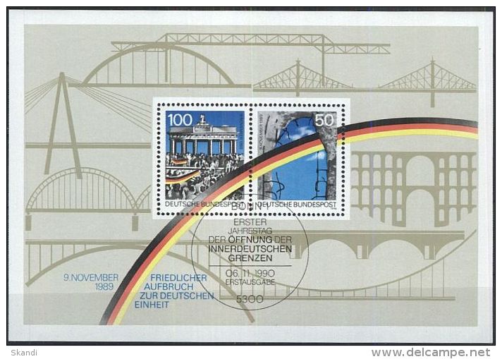 DEUTSCHLAND 1990 Mi-Nr. Block 22 O Used - Aus Abo - 1981-1990