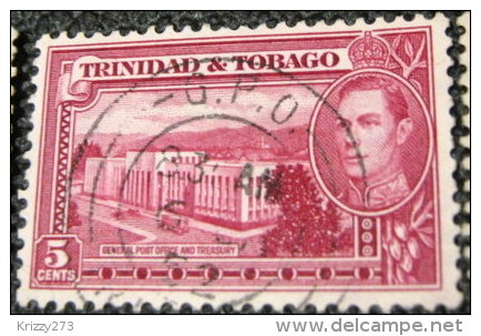 Trinidad And Tobago 1938 General Post Office And Treasury 5c - Used - Trinidad & Tobago (...-1961)