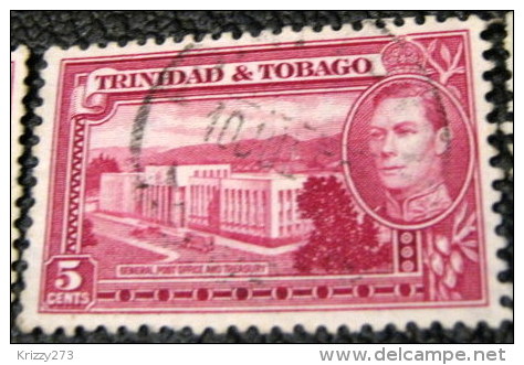 Trinidad And Tobago 1938 General Post Office And Treasury 5c - Used - Trinidad & Tobago (...-1961)