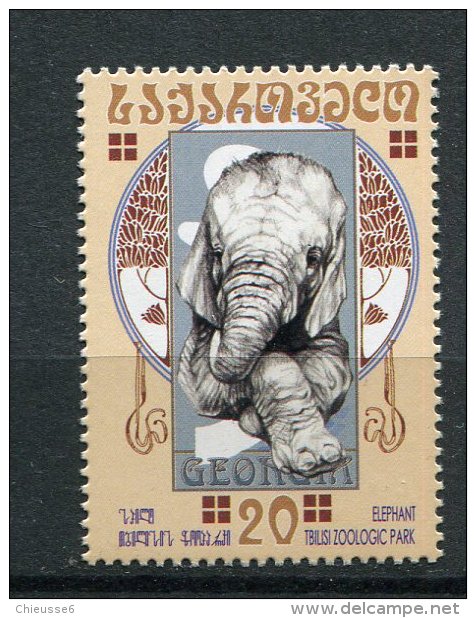 (cl 10 - P16) Georgie ** N° 341 (ref. Michel Au Dos) - Elephant - - Südgeorgien