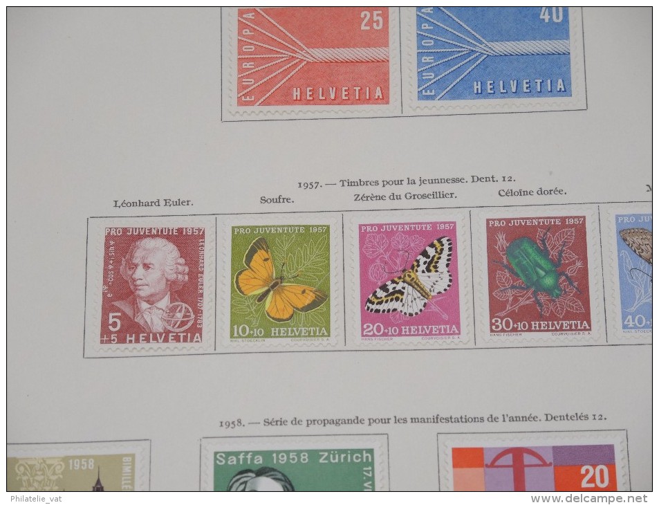 SUISSE - Belle collection 1945/1971 avec PA - Belle qualité - Côte + 1.950 € - N* et O - N° 5763