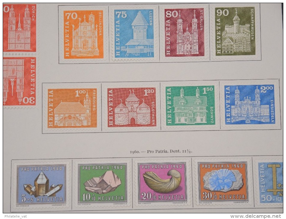 SUISSE - Belle collection 1945/1971 avec PA - Belle qualité - Côte + 1.950 € - N* et O - N° 5763