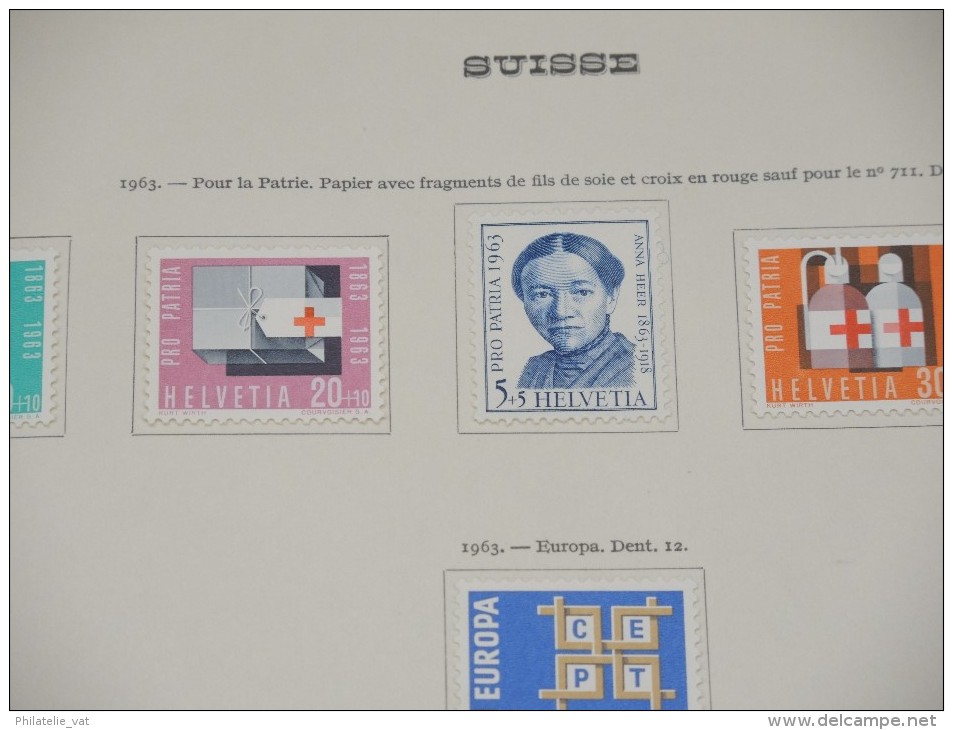 SUISSE - Belle collection 1945/1971 avec PA - Belle qualité - Côte + 1.950 € - N* et O - N° 5763