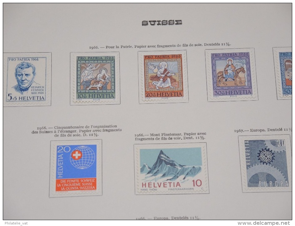 SUISSE - Belle collection 1945/1971 avec PA - Belle qualité - Côte + 1.950 € - N* et O - N° 5763