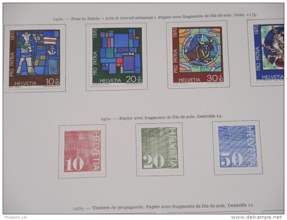 SUISSE - Belle collection 1945/1971 avec PA - Belle qualité - Côte + 1.950 € - N* et O - N° 5763