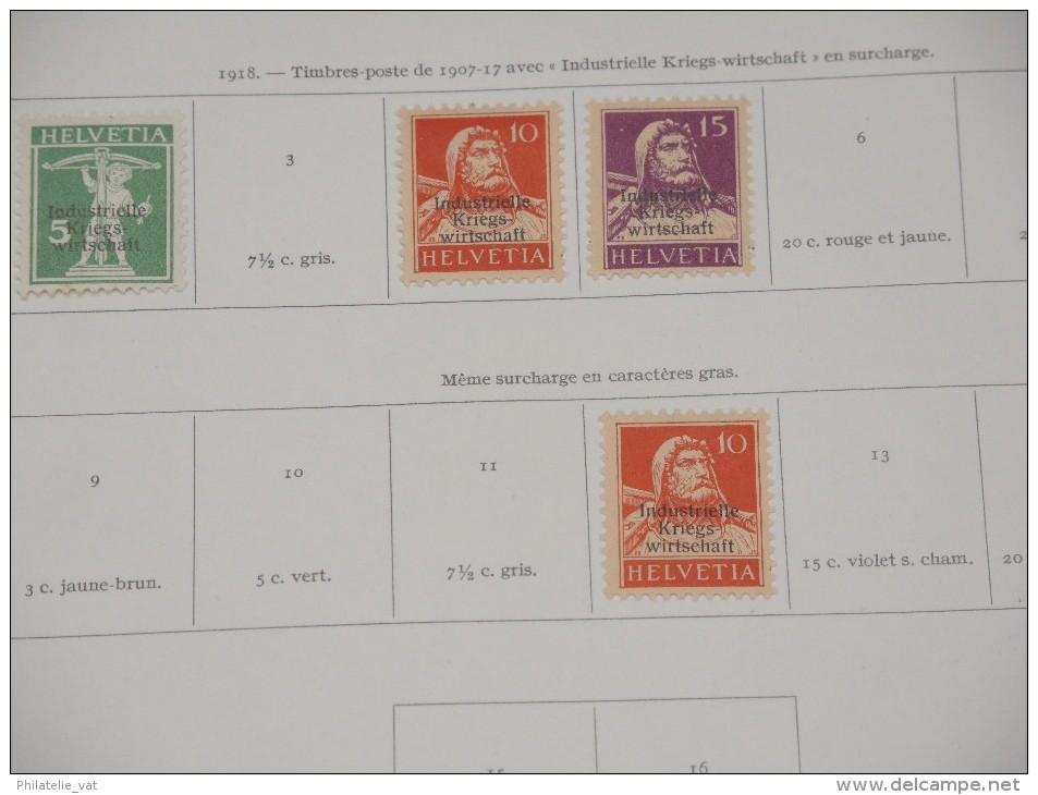 SUISSE - Belle collection 1945/1971 avec PA - Belle qualité - Côte + 1.950 € - N* et O - N° 5763