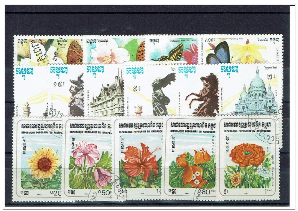 LIQUIDATION...Cambodia - Lots & Kiloware (mixtures) - Max. 999 Stamps