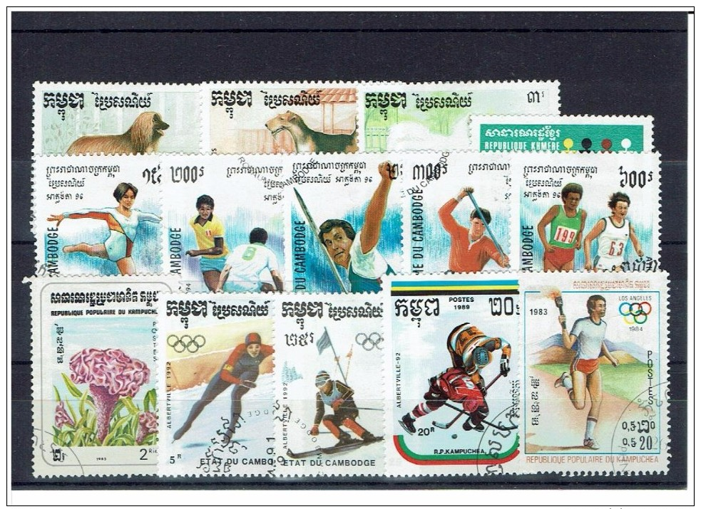 LIQUIDATION...Cambodia - Lots & Kiloware (mixtures) - Max. 999 Stamps