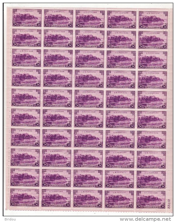 ETATS UNIS   Lot De 2 Planches De 50 Timbres    N°366 Et 367    Neufs Sans Charnière - Ungebraucht