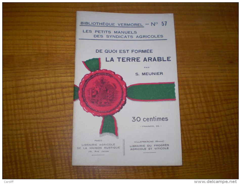 Vermorel : De Quoi Est Formée La Terre Arable Par S. Meunier . Caractères, Composition, Différentes Sortes,lapartie Viva - Jardinage