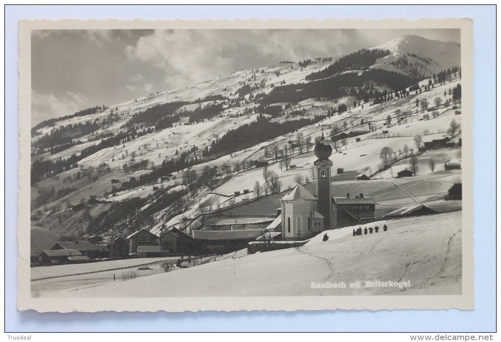 Saalbach Mt. Reiterkogel, 1948, Echt Foto - Saalbach