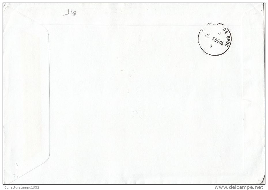 2245FM- CERAMICS, CURRENCY, STAMPS ON REGISTERED COVER, 2006, ROMANIA - Lettres & Documents