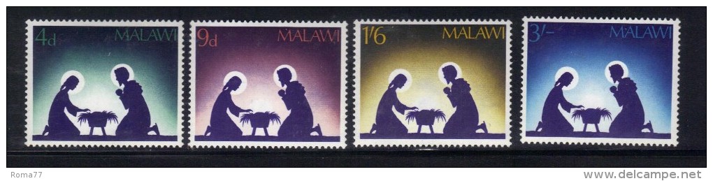 CI964 - MALAWI 1967, Serie N. 76/79  *** MNH .  Natale Christmas - Malawi (1964-...)