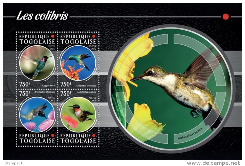 Togo. 2015 Hummingbirds. (211a) - Kolibries