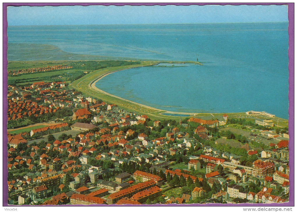 Nordseeheilbad CUXHAVEN - Teilansicht Der Stadt Mit Blick Zur Grimmershörnbucht Luftaunahme Circulé 1970 - Cuxhaven