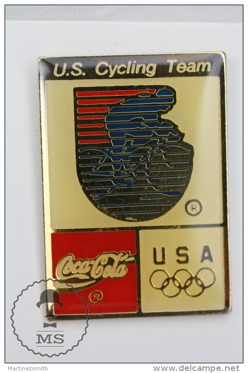 Olympic Games USA Cycling Team - Coca Cola Advertising - Pin Badges #PLS - Juegos Olímpicos