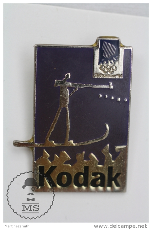 Olympic Games Lillehammer 1994 - Kodak Advertising - Pin Badges #PLS - Juegos Olímpicos