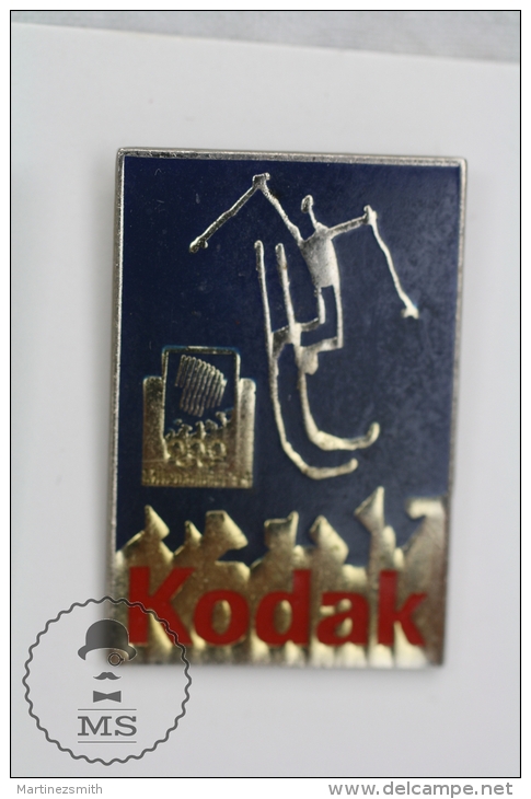 Olympic Games Lillehammer 1994 Skiing - Kodak Advertising - Pin Badges #PLS - Juegos Olímpicos