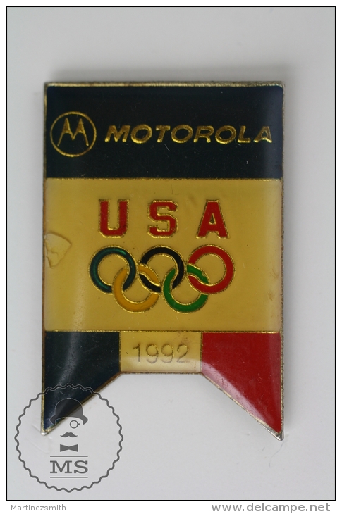 Olympic Games USA 1992 - Motorola Advertising - Pin Badges #PLS - Juegos Olímpicos