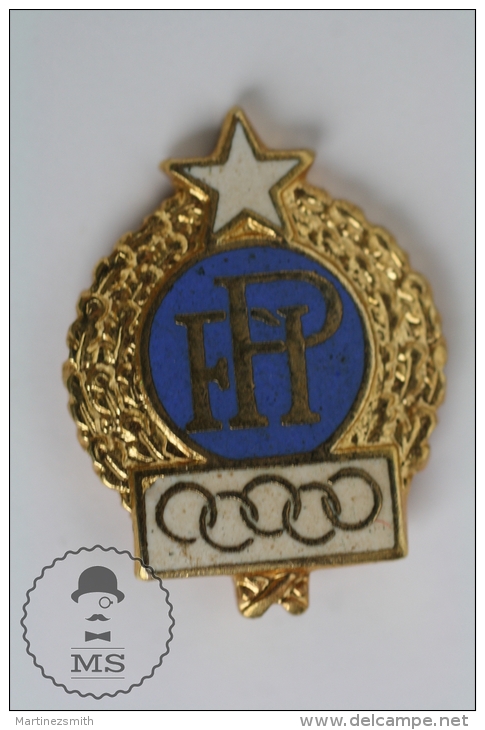 FPI Italian Boxing Federation 1960 Rome Olympic Games - Enamel Pin Badges #PLS - Juegos Olímpicos