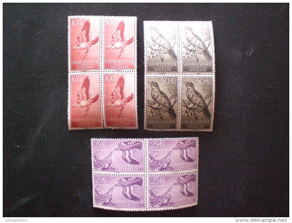 STAMPS SAHARA SPAGNOLO 1958 Stamp Day - Birds MNH - Sahara Spagnolo