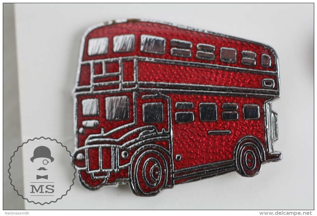 London Bus - Red Colour Enamel Pin Badges #PLS - Transport