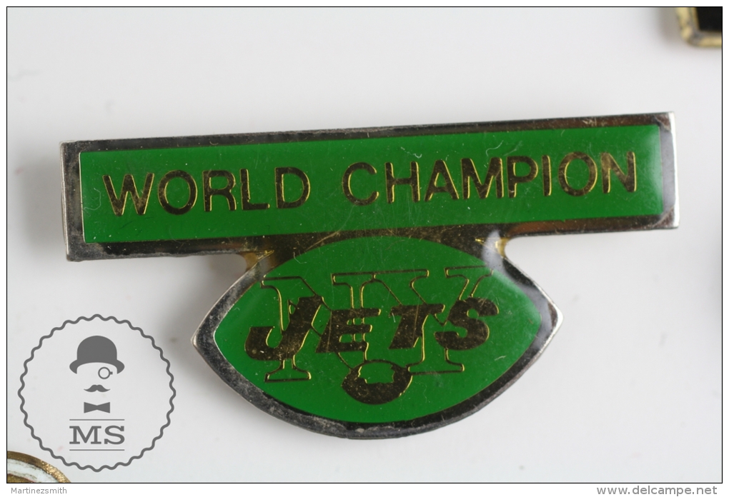 NY Jets Basseball Team World Champion - Pin Badge #PLS - Baseball