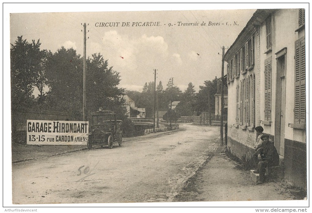 BOVES -- GARAGE HIRONDART --CIRCUIT DE PICARDIE - Boves