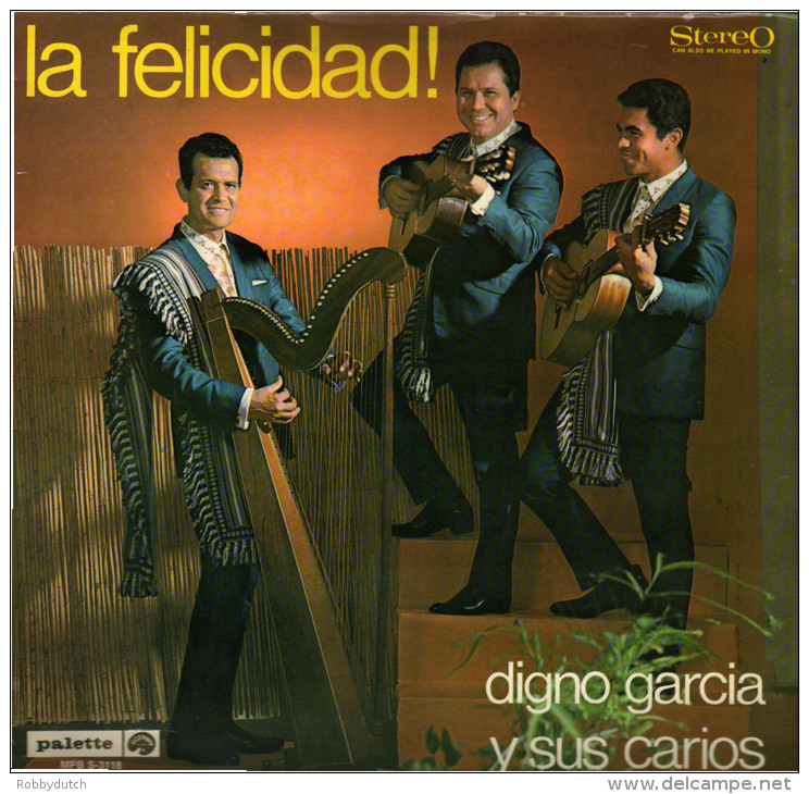 * LP *  DIGNO GARCIA Y SUS CARIOS - LA FELICIDAD! (Holland 1968 Mint!!!) - Andere - Spaans