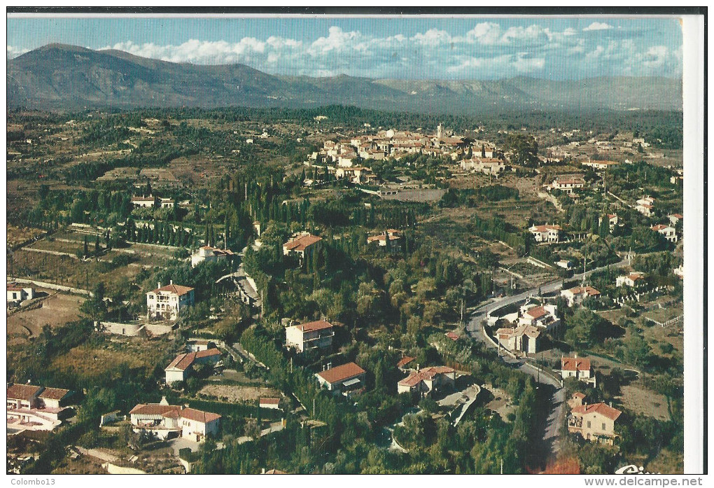 06 CPSM MOUGINS VUE GENERALE AERIENNE  1970 - Mougins